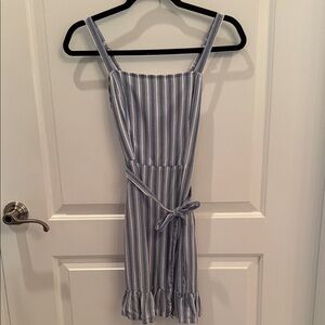 Hollister Blue and White Striped Mini Dress